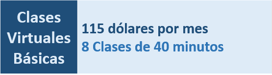 Clases Virtuales 120 USD por 10 clases
